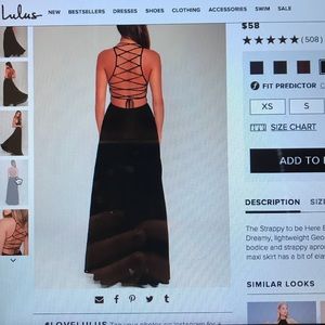 black lace up prom dress